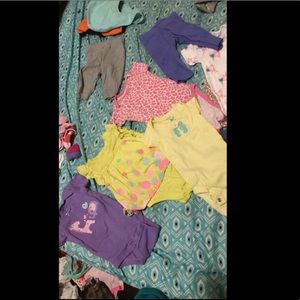 Baby girl onesies and pants